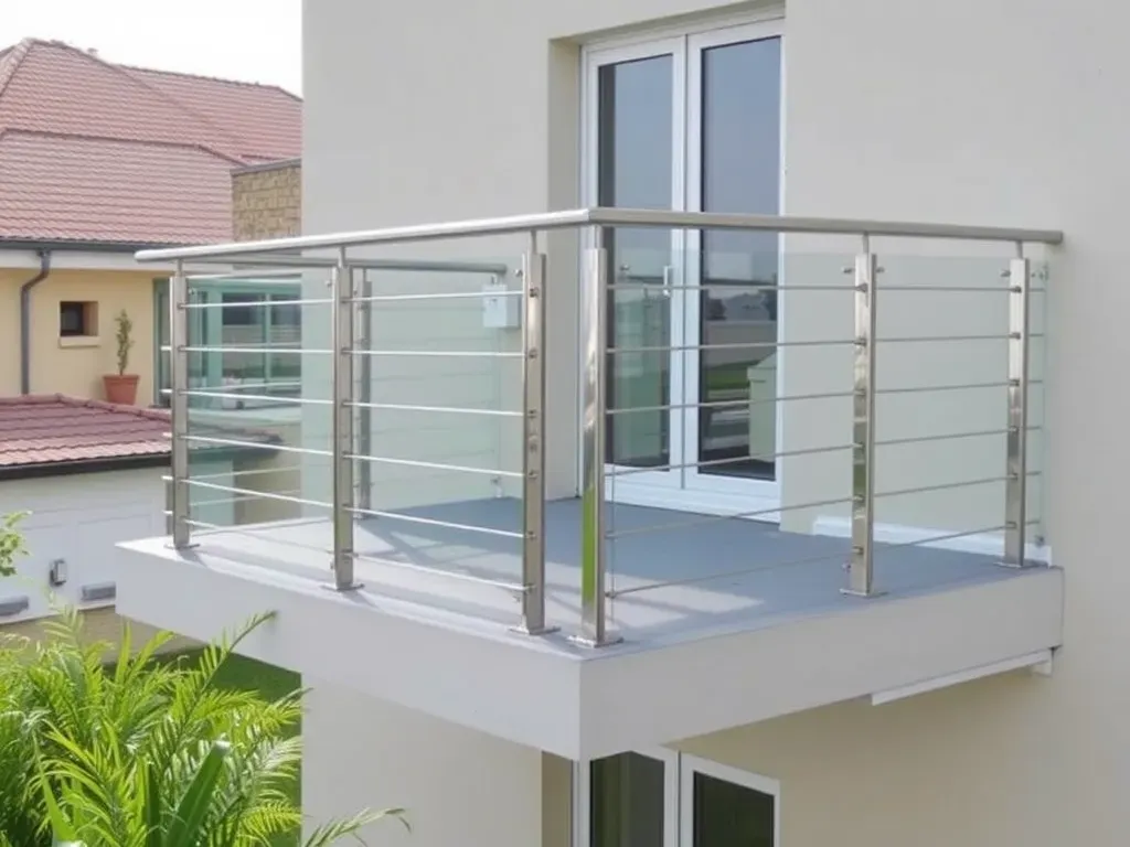 Balustrady balkonowe ze stali nierdzewnej